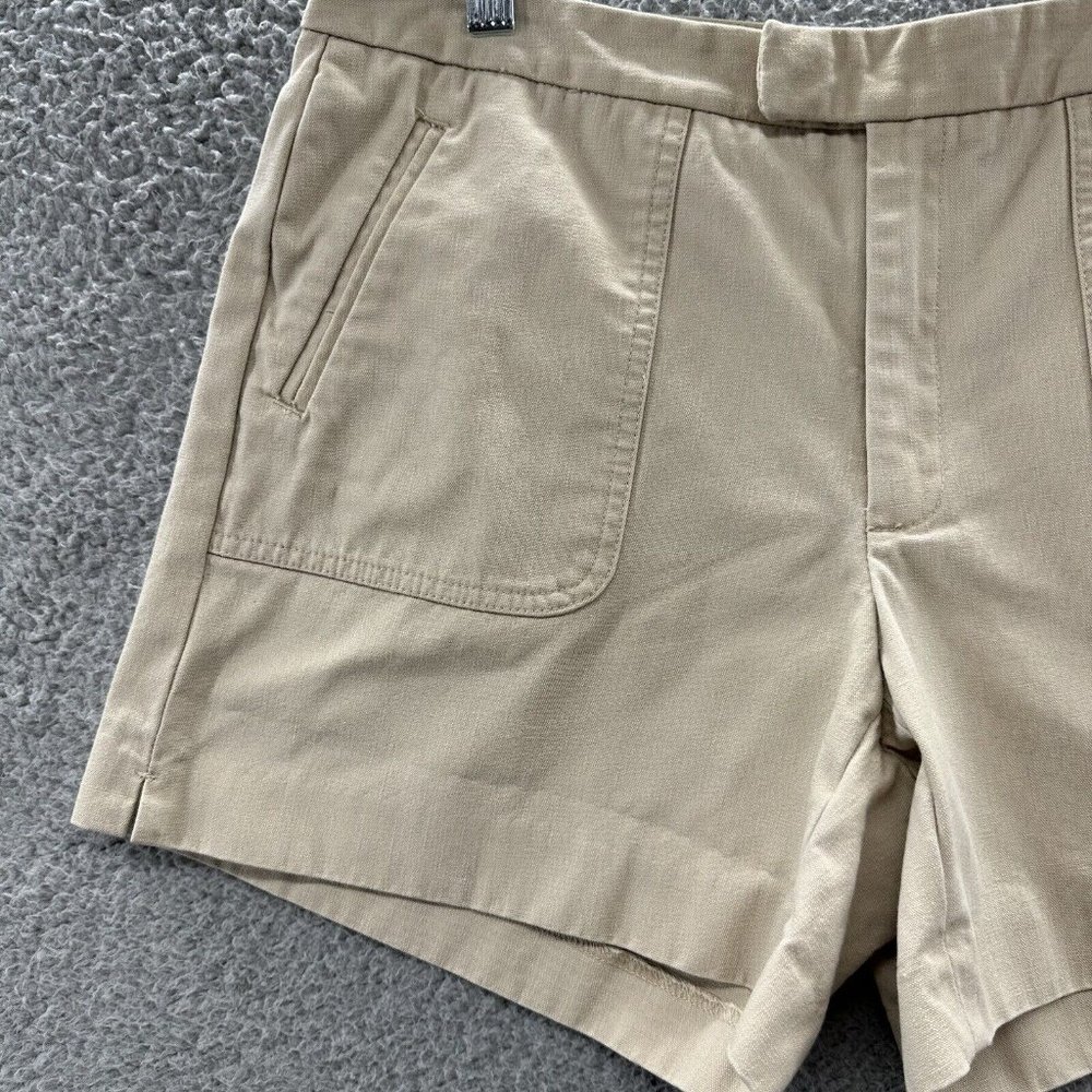 Banana Republic Shorts Women's 4 Tan Khaki Chino Shorts Ladies 4 - Picture 3 of 12